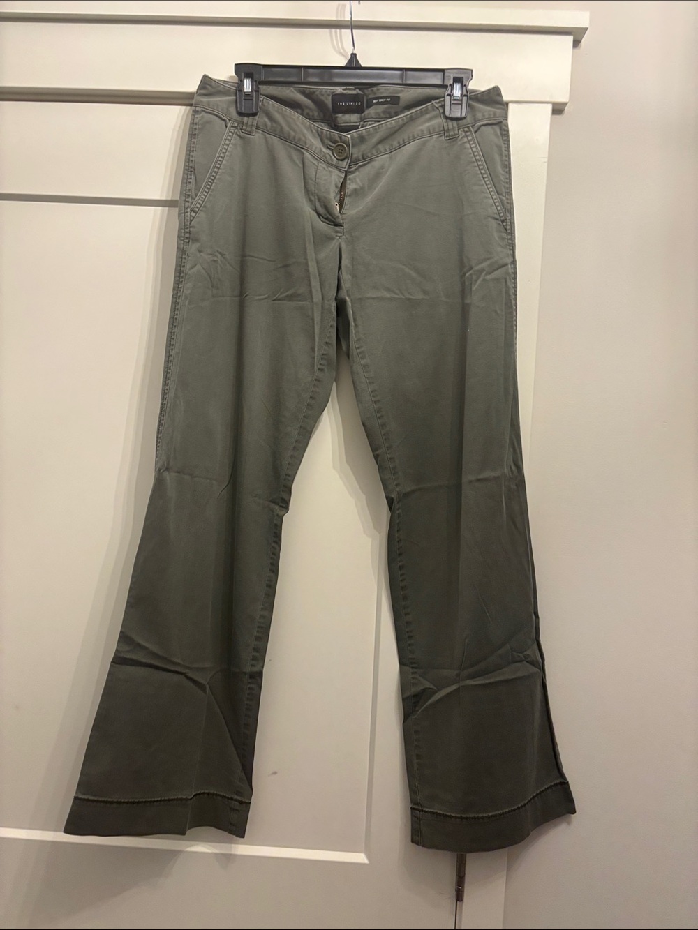 The Limited Olive Green Boot-Cut Pants